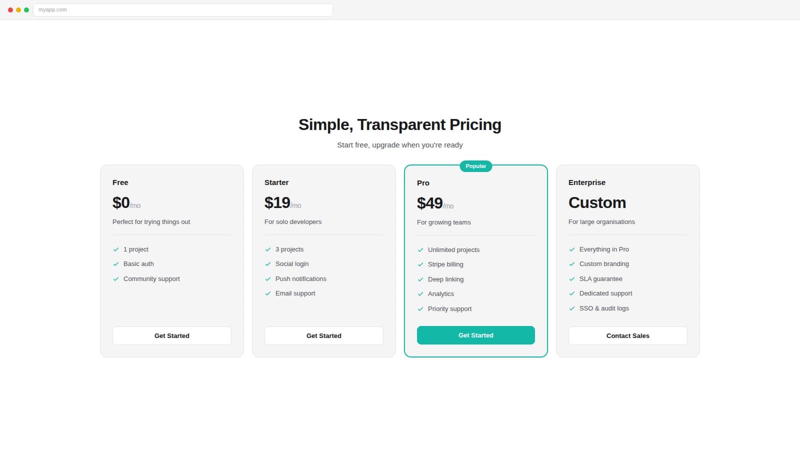 Multi Card Pricing - Web Light