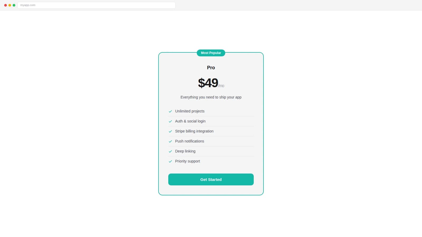 Single Card Pricing - Web Light