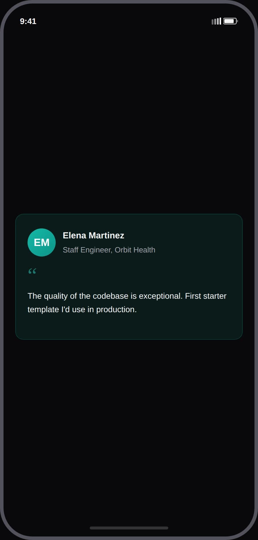 Testimonial with Image Coloured - Native Dark